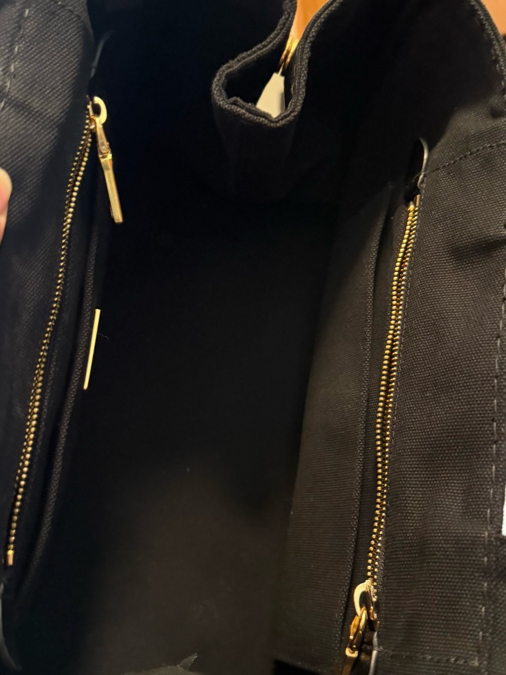 Prada Black Canapa Canvas Tote - Picture 6 of 8